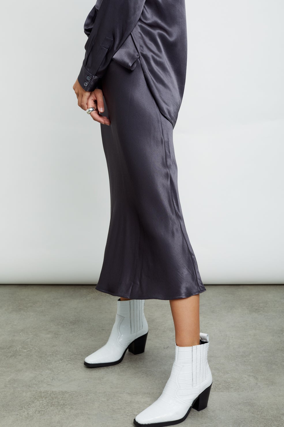 berlin slate skirt front